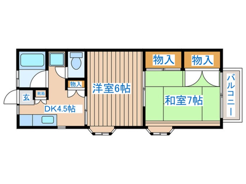 間取図 荒巻中央コーポ