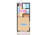 パセオ 1Kの間取り