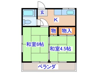 間取図 佐藤ｱﾊﾟｰﾄ第一