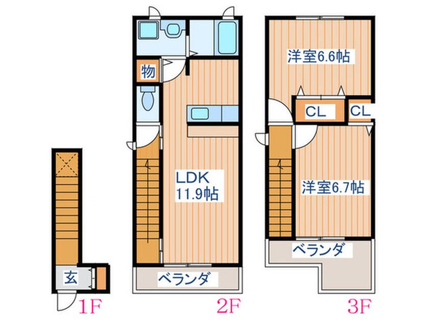 間取図 プロムナ－ド高砂