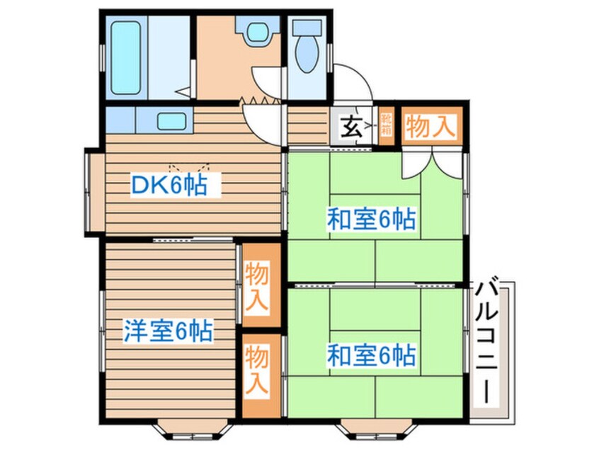 間取図 ハイツ436