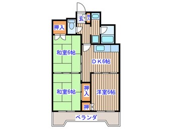 間取図 パークハイツ東口