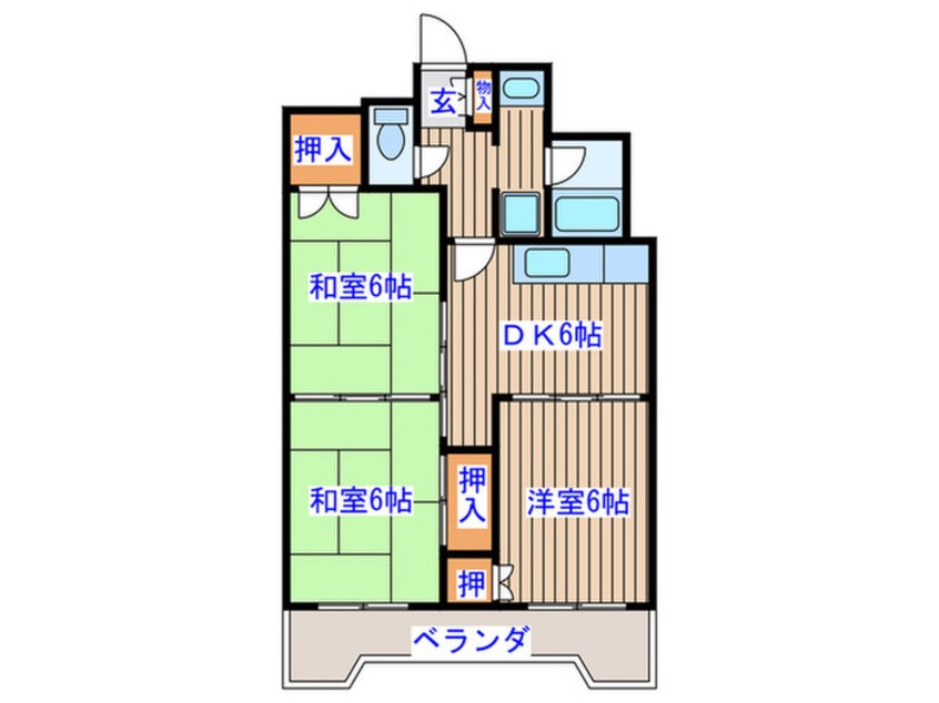 間取図 パークハイツ東口