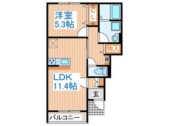間取図 メゾンブロンシュKYⅡ