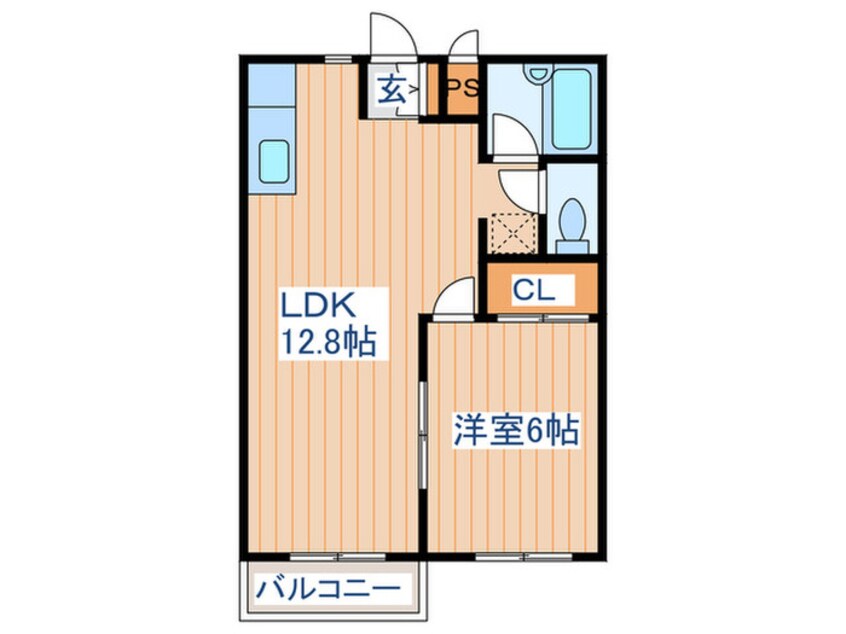 間取図 コーポサケンⅡ