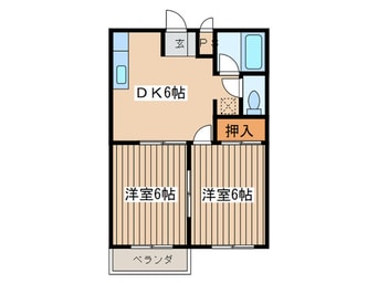 間取図 コーポサケンⅡ