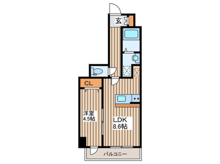 間取図 LUANA・AIR・RESIDENCE錦町
