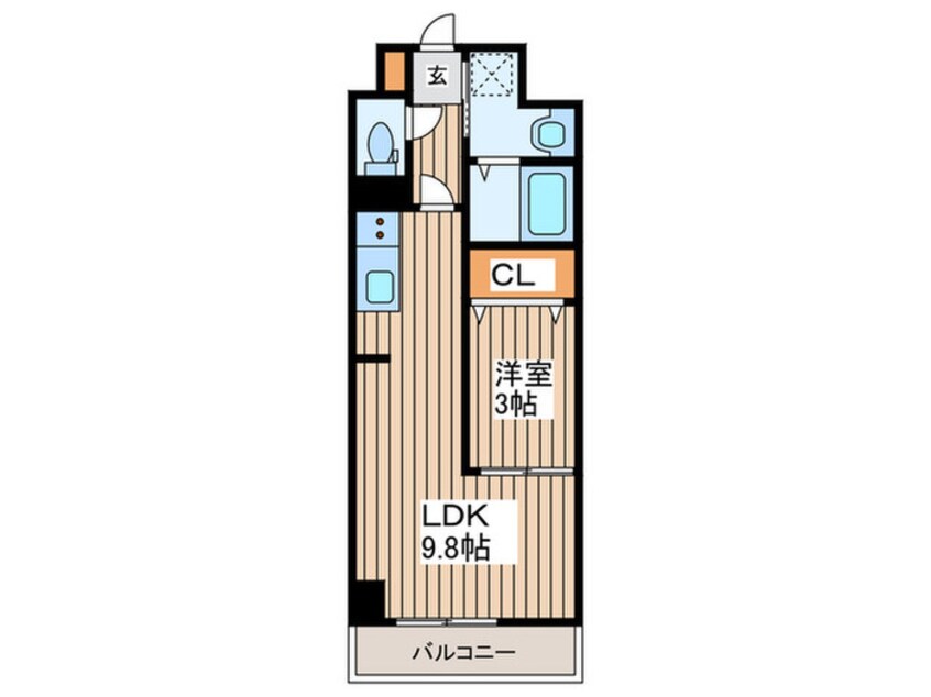 間取図 LUANA・AIR・RESIDENCE錦町