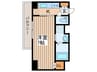 LUANA・AIR・RESIDENCE錦町 1Kの間取り