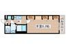 コンフィール富沢 1Kの間取り
