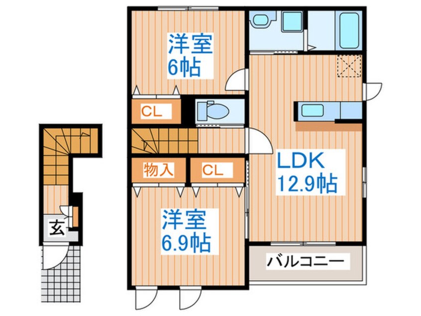 間取図 ホーク　メゾンB