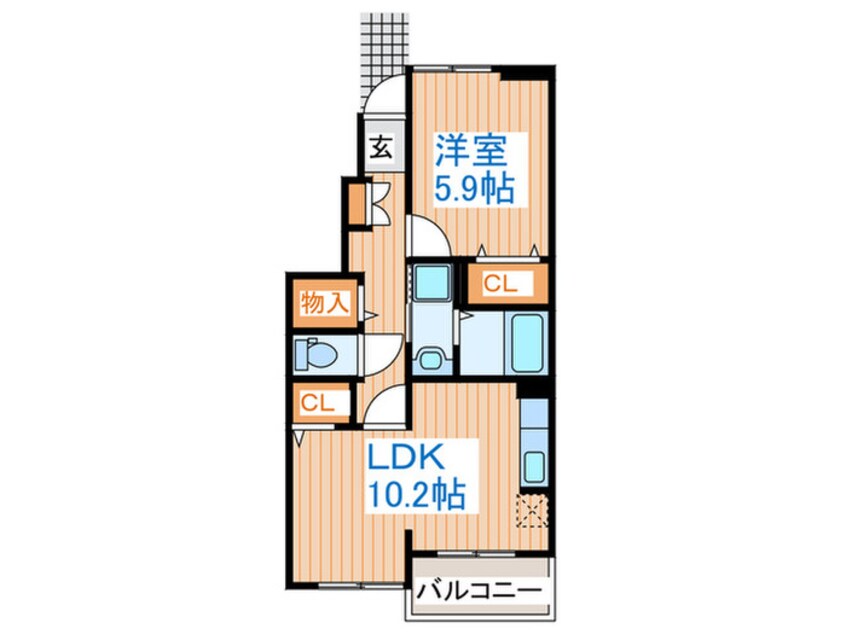 間取図 プライムコートミユキ