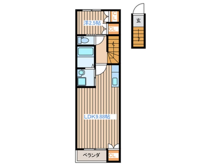 間取図 メゾンエスポワール三百人町