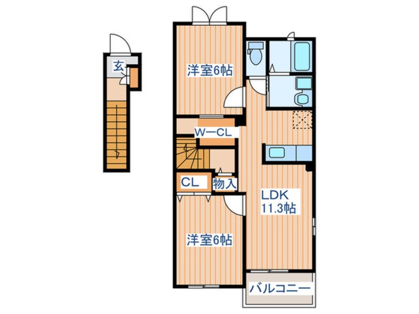 間取図 リナッシェンテ　参番館