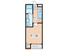 タマリンド長町 1Kの間取り