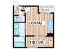 R-SMARTスカイヒル長町 1LDKの間取り