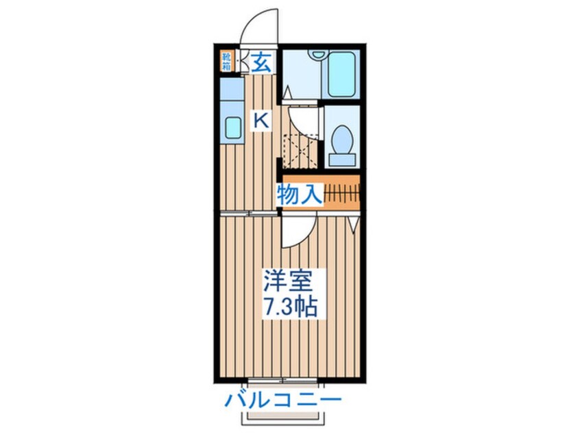 間取図 コーポT・H2番館