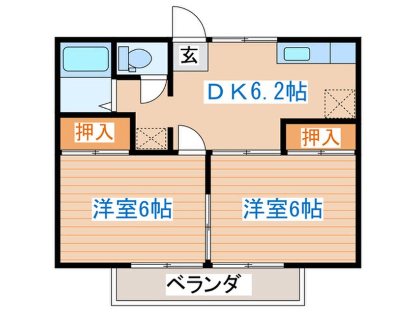 間取図 ネイビ－都石