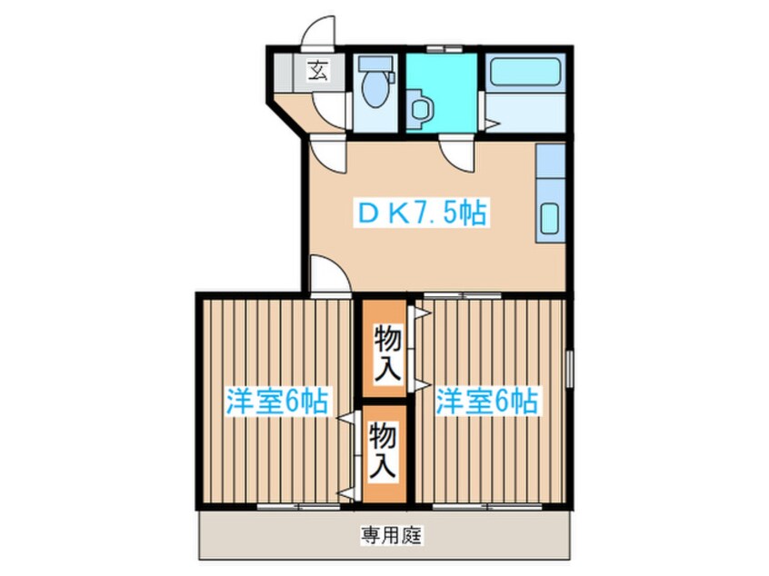間取図 ＶＩＶＡＣＥ雷神Ａ棟
