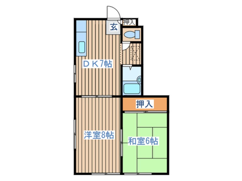 間取図 コーポワコー