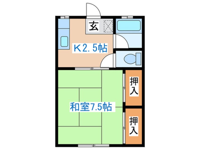 間取図 コーポ小野