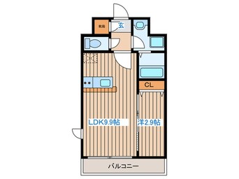 間取図 ラ・ビータ・メグ