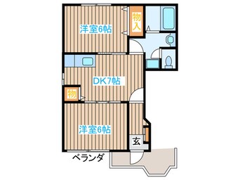 間取図 コーポクレストールⅢ