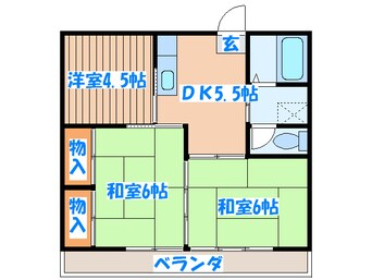 間取図 コーポ小幡2