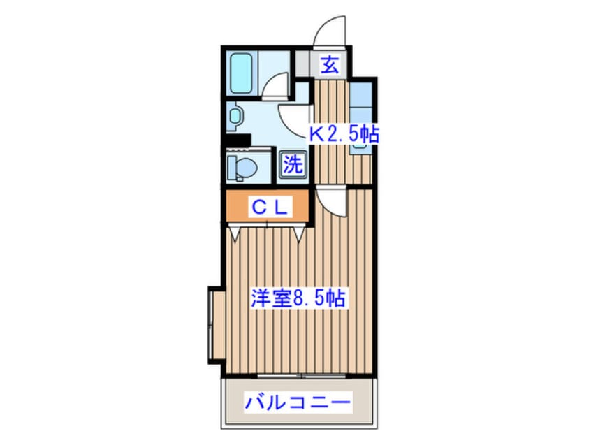 間取図 リビングステージ木町通