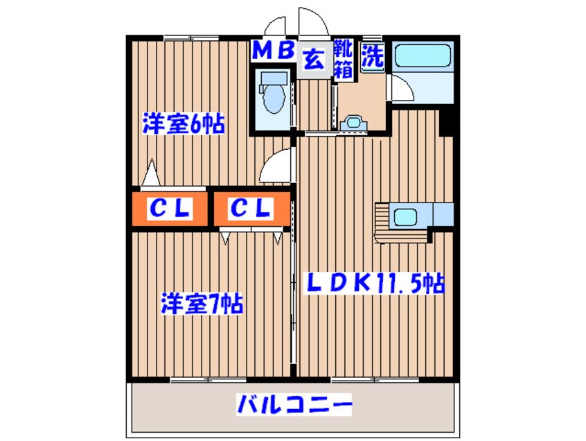 間取図 リビングステージ木町通