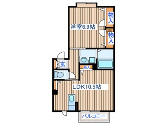 間取図 ウェルネス　ハギ