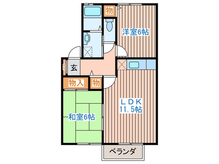 間取り図 セジュール雷Ⅵ
