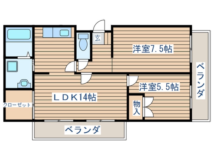 間取り図 二軒茶屋グランドハイツ