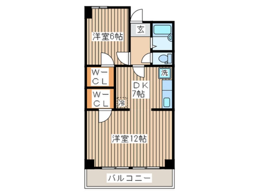 間取図 二軒茶屋グランドハイツ