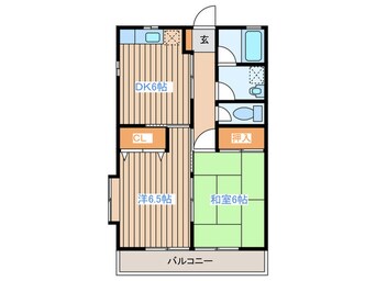 間取図 コーポ後藤C