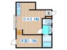 プレゼントボックス 1DKの間取り