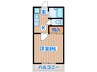 ハイツゆめ２１ 1Kの間取り