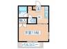 ハイツゆめ２１ 1Kの間取り