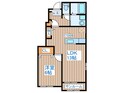 カウベルⅣの間取図