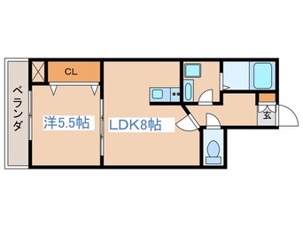 間取図 コンフォルト泉中央
