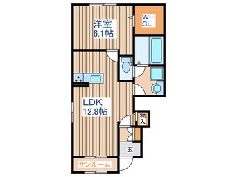 間取図 グリーンヒルズKⅢ