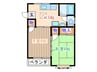 コーポ楓 2Kの間取り