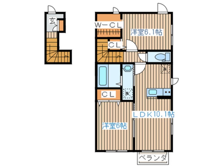 間取図 コンフォール　ママンＡ