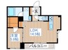 コンフォール木町 1LDKの間取り