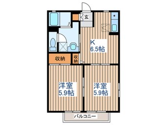 間取図 エステート桜C