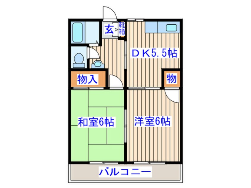 間取図 メゾン栗生