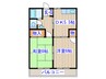 メゾン栗生 2DKの間取り