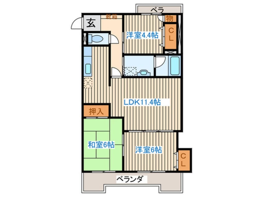 間取図 カヤバプラザＡ館