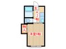 メゾンドエル 1Kの間取り