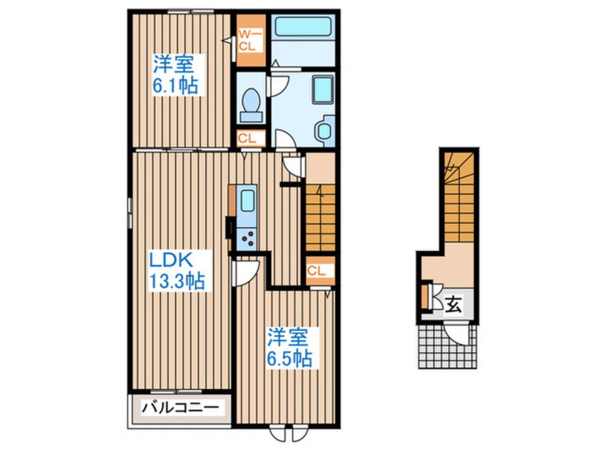 間取図 ディアコート桜Ⅳ